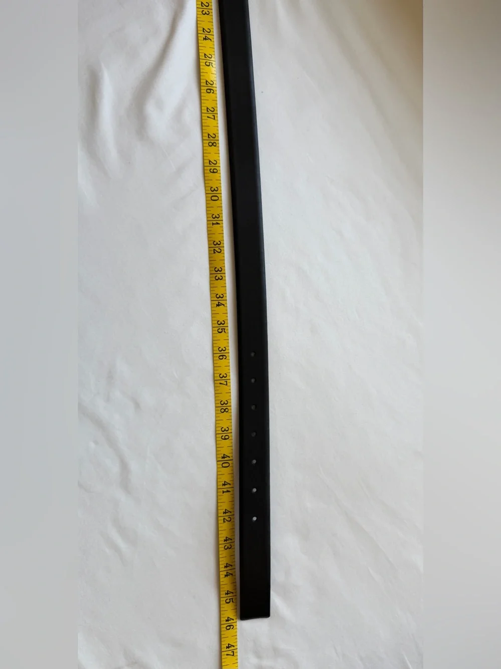 Men's Black Dress Belt With Silver Buckle Unbranded Size 40